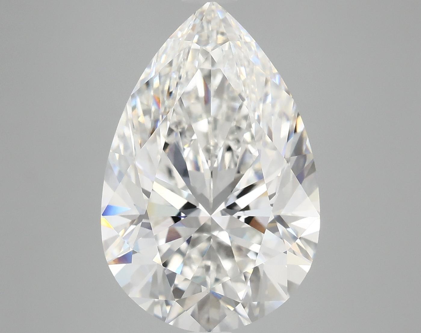 7.13 Carat Pear Shaped Excellent Cut VVS2 IGI Certified Lab Grown Diamond