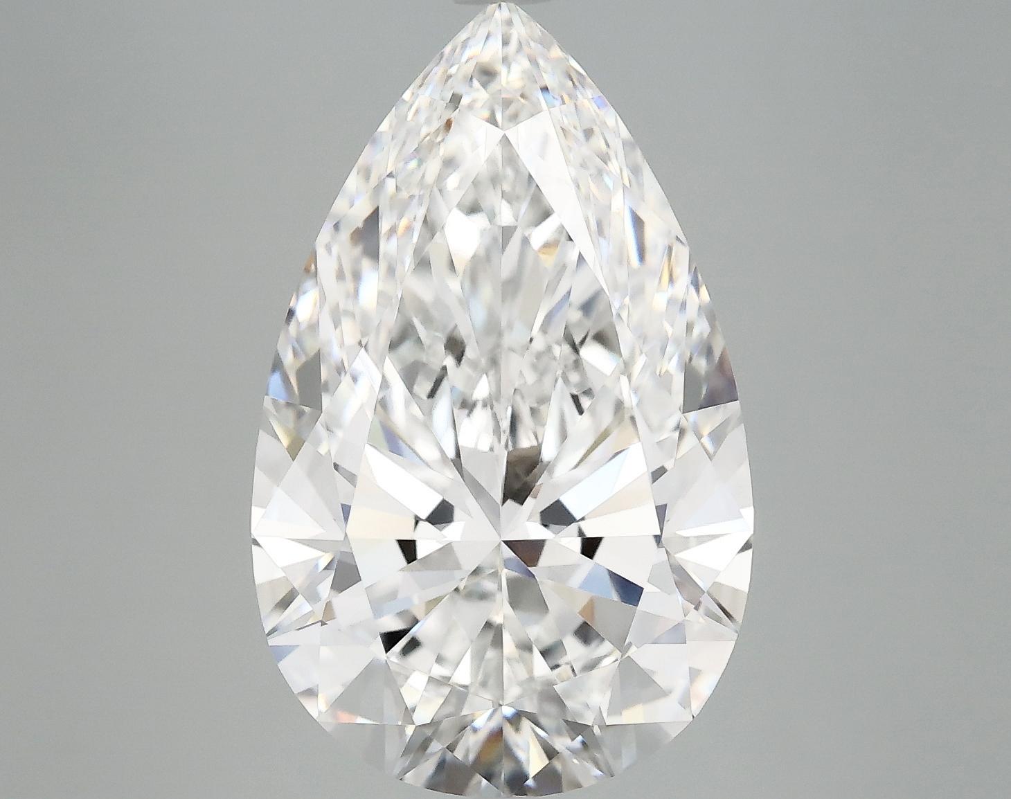 7.05 Carat Pear Shaped Ideal Cut VVS2 IGI Certified Lab Grown Diamond