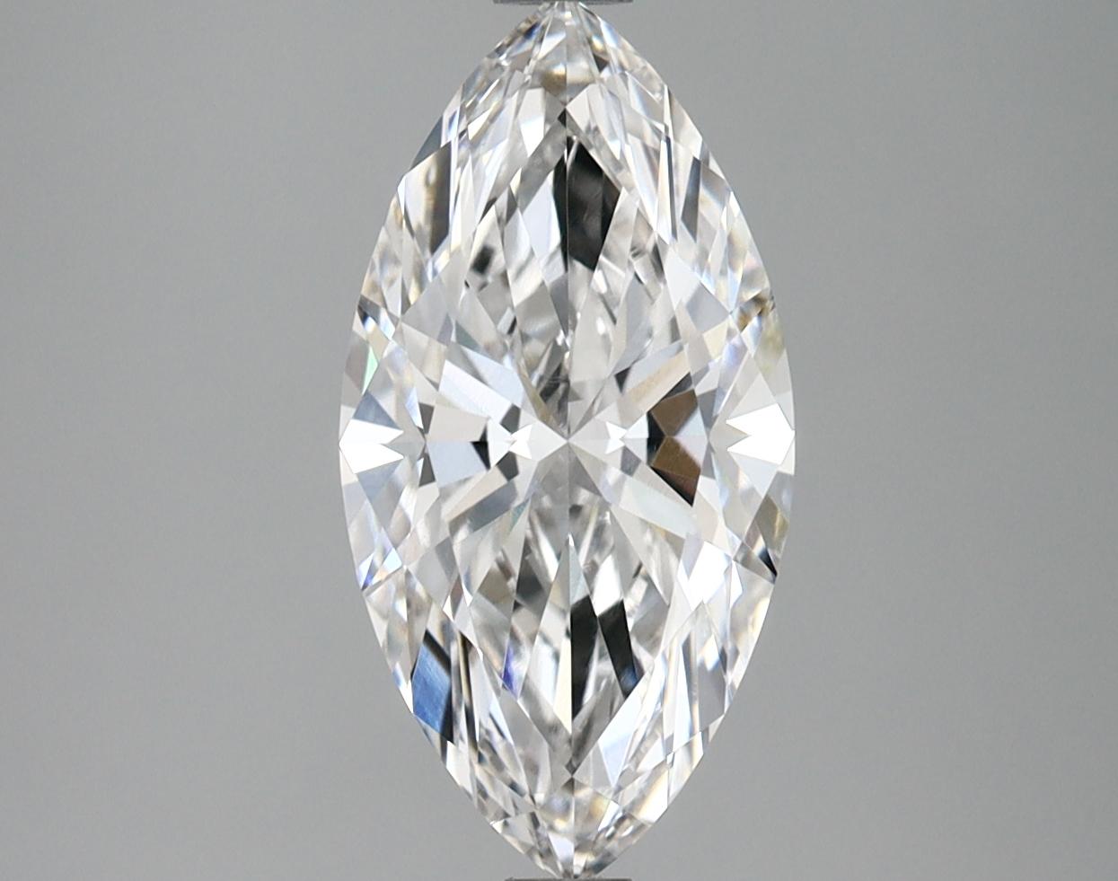 3.06 Carat Marquise Shaped Ideal Cut VVS2 IGI Certified Lab Grown Diamond