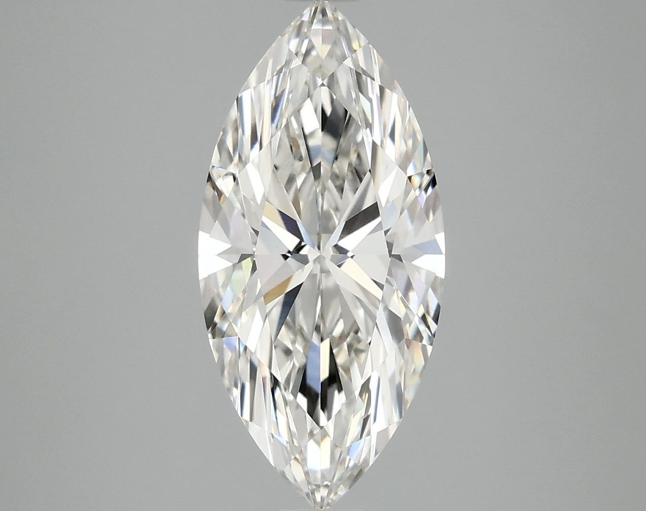 2.89 Carat Marquise Shaped Excellent Cut VVS2 IGI Certified Lab Grown Diamond