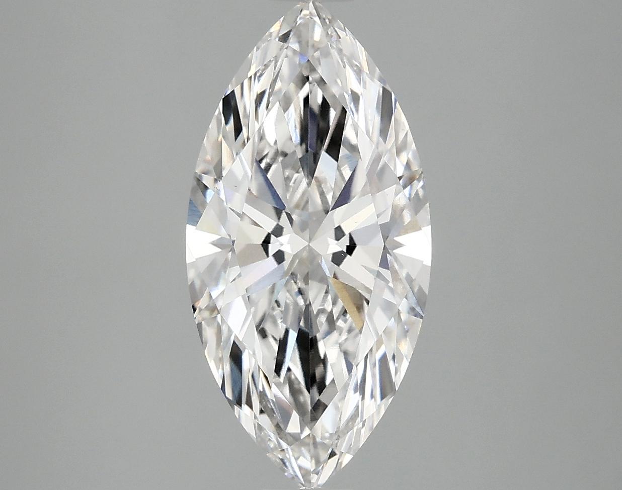 2.5 Carat Marquise Shaped Ideal Cut VS1 IGI Certified Lab Grown Diamond