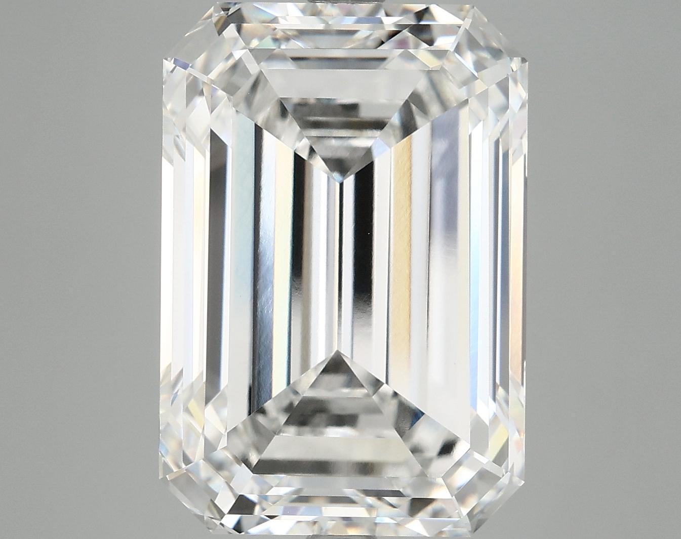 12.4 Carat Emerald Shaped Ideal Cut VVS2 IGI Certified Lab Grown Diamond