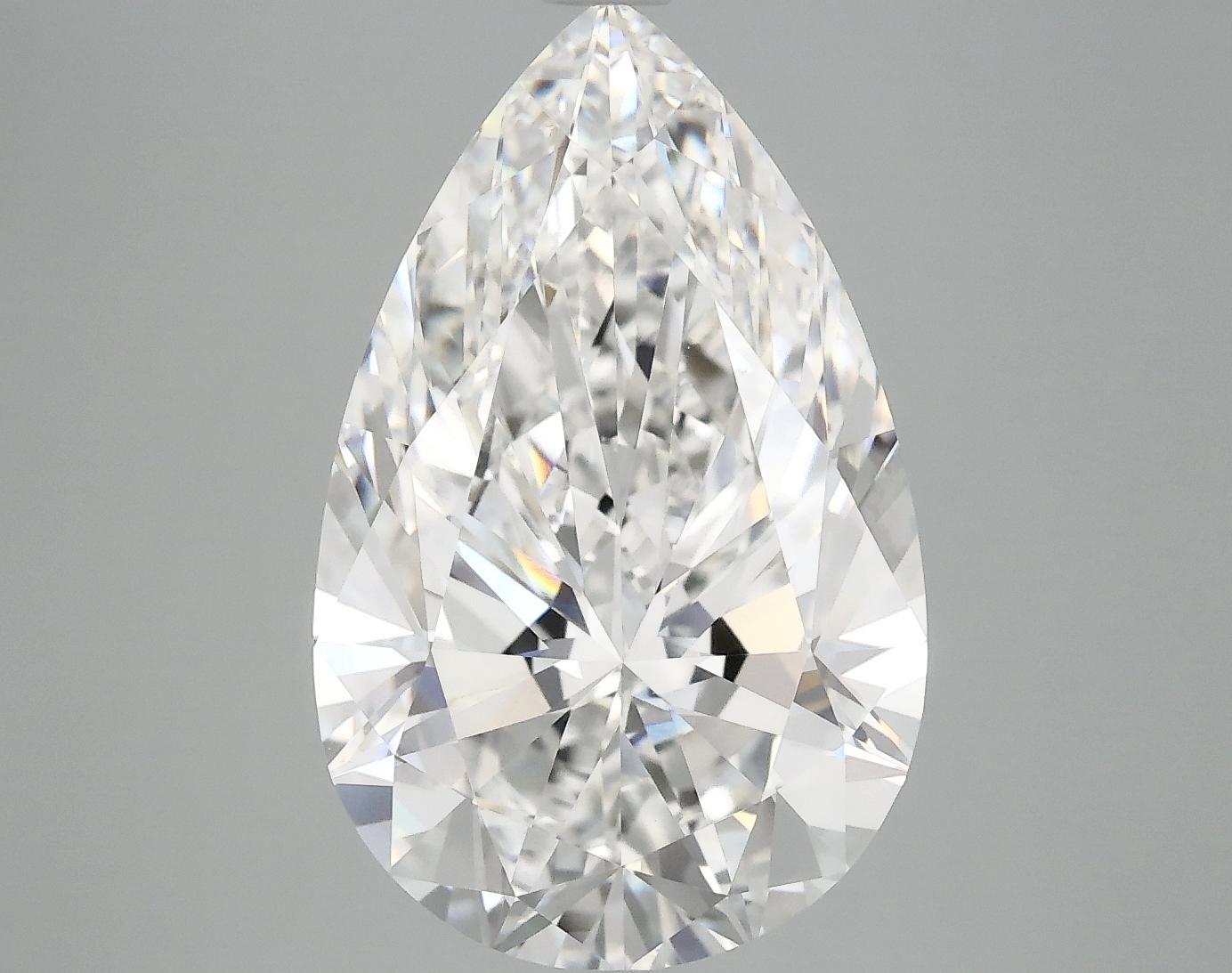6.18 Carat Pear Shaped Ideal Cut VVS2 IGI Certified Lab Grown Diamond