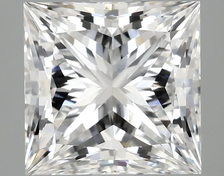 4.02 Carat Princess Shaped Ideal Cut VVS2 IGI Certified Lab Grown Diamond