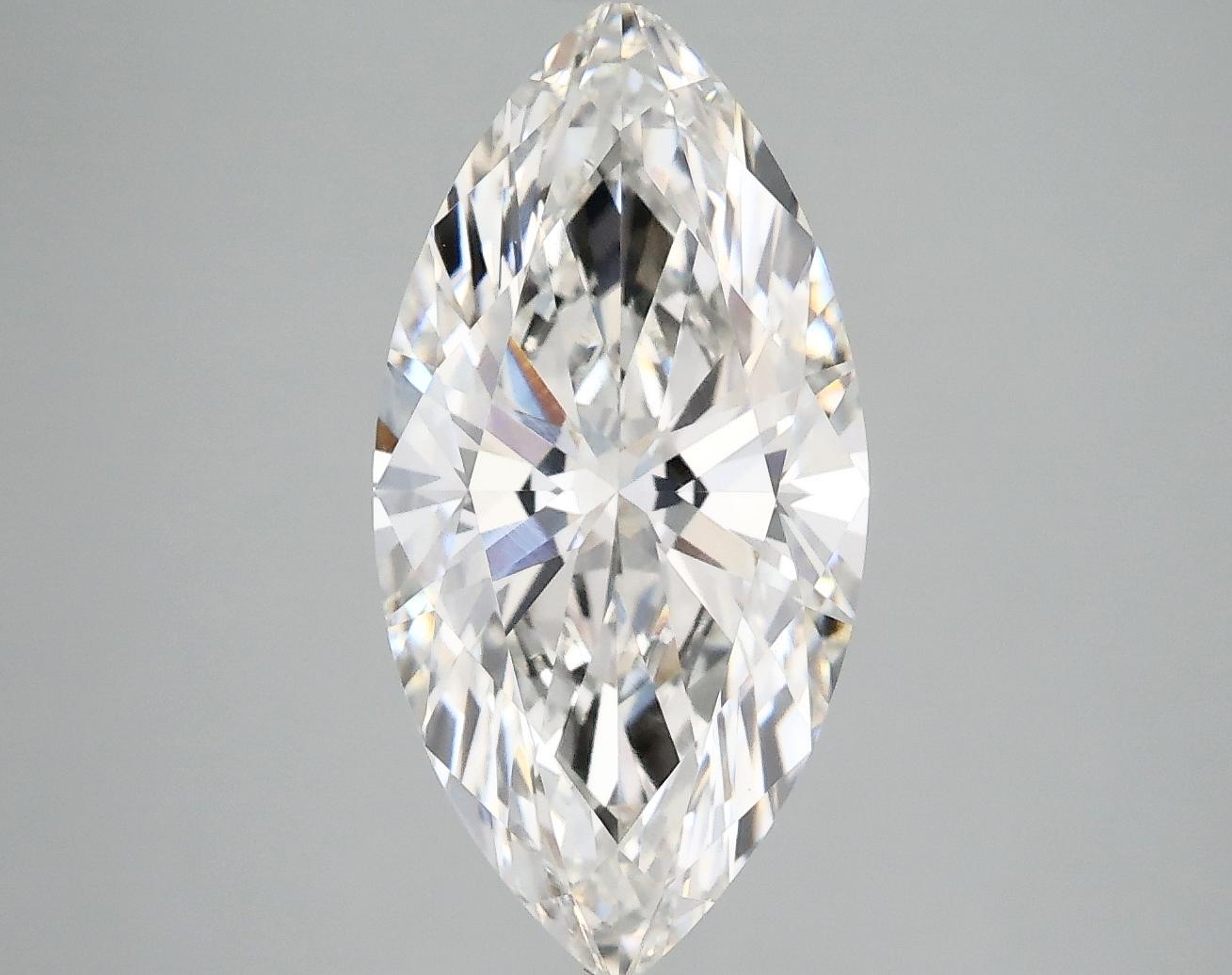 3.33 Carat Marquise Shaped Ideal Cut VVS2 IGI Certified Lab Grown Diamond