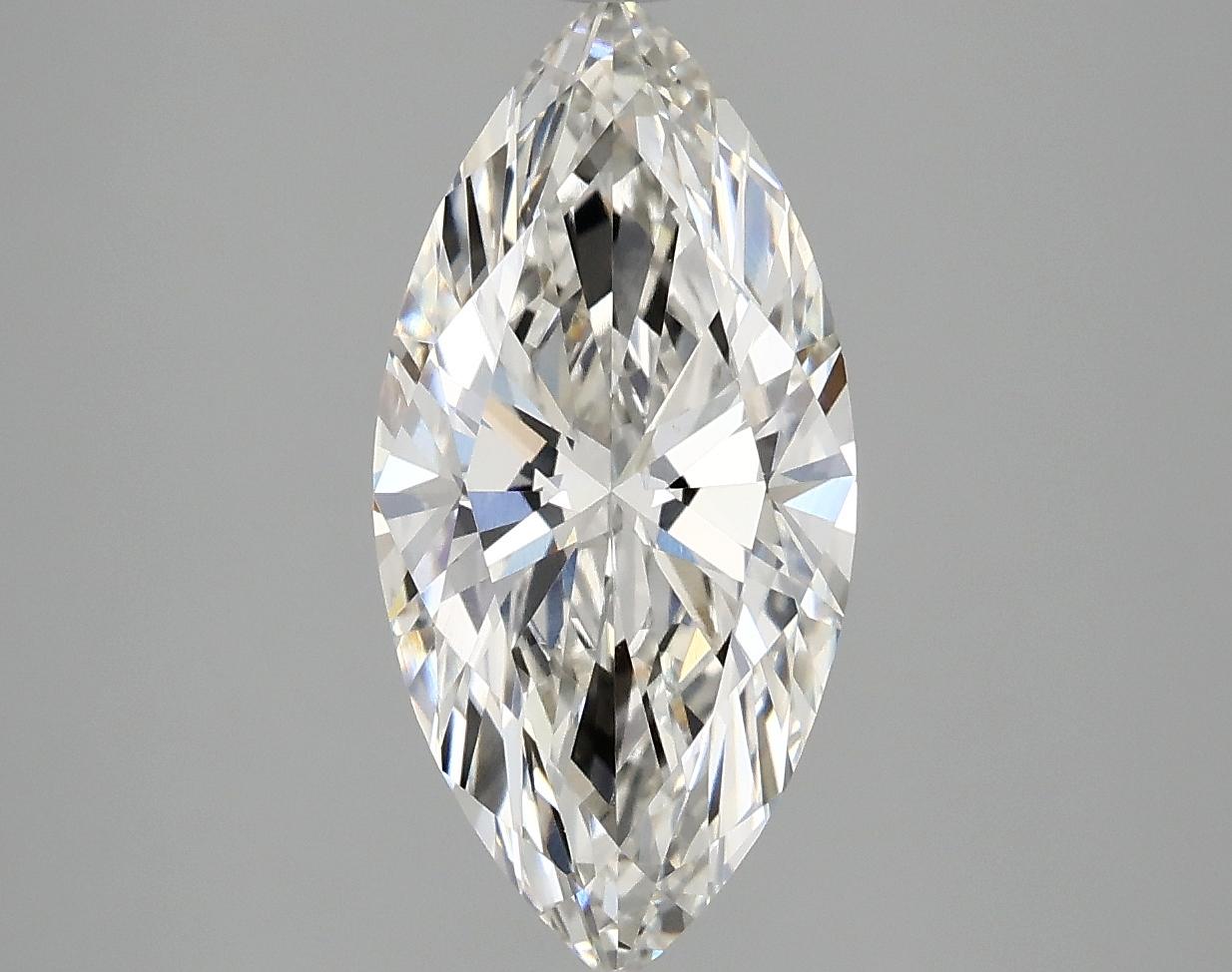 2.43 Carat Marquise Shaped Excellent Cut VVS2 IGI Certified Lab Grown Diamond