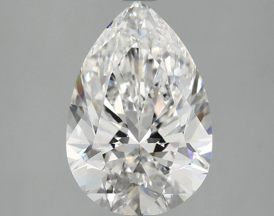 3.8 Carat Pear Shaped Excellent Cut VVS2 IGI Certified Lab Grown Diamond