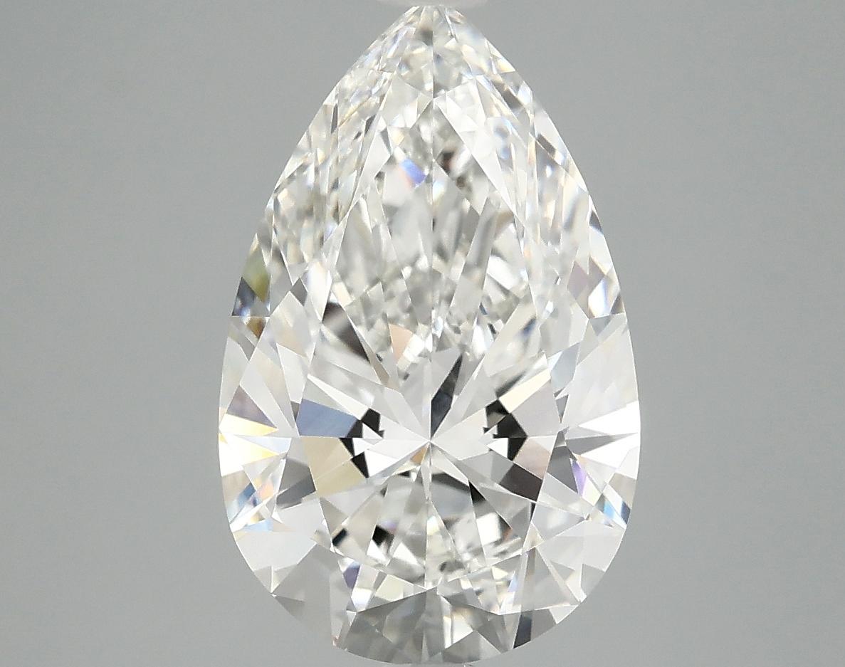 3.91 Carat Pear Shaped Ideal Cut VVS2 IGI Certified Lab Grown Diamond