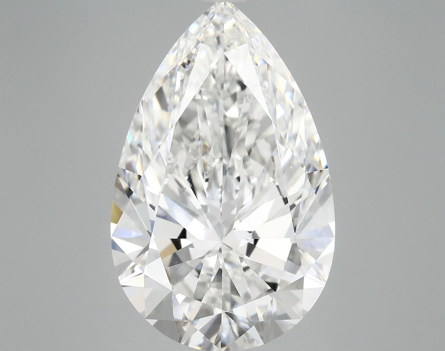 7.01 Carat Pear Shaped Ideal Cut VS2 IGI Certified Lab Grown Diamond