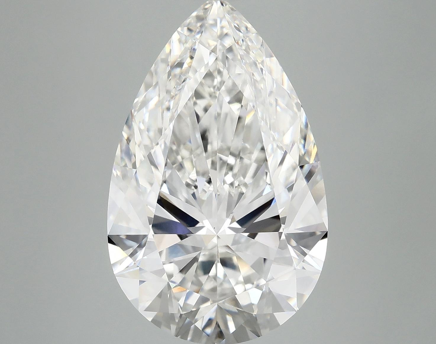 7.59 Carat Pear Shaped Ideal Cut VVS2 IGI Certified Lab Grown Diamond