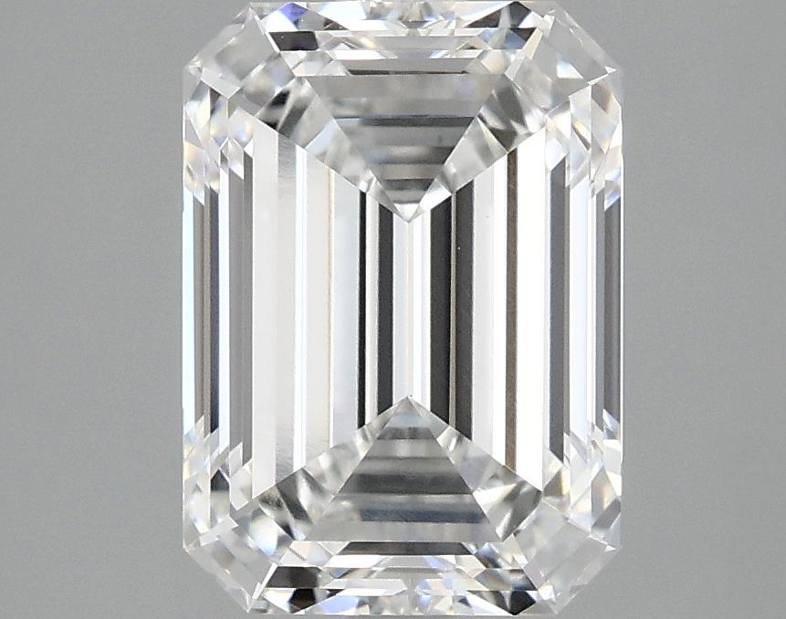 3.07 Carat Emerald Shaped Ideal Cut VVS2 IGI Certified Lab Grown Diamond