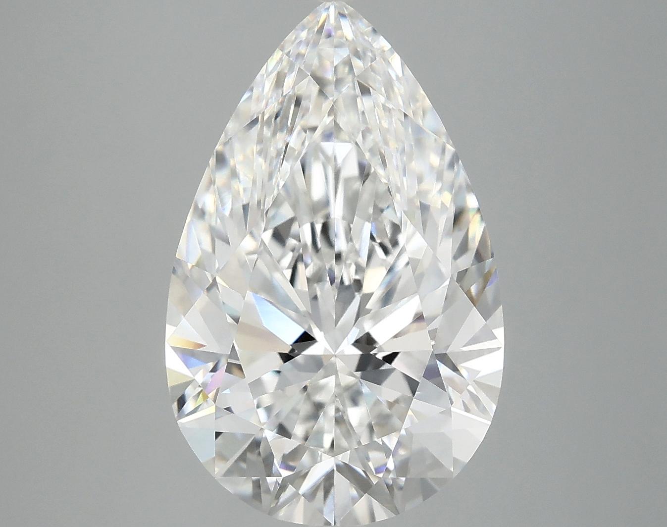 6.46 Carat Pear Shaped Ideal Cut VVS2 IGI Certified Lab Grown Diamond
