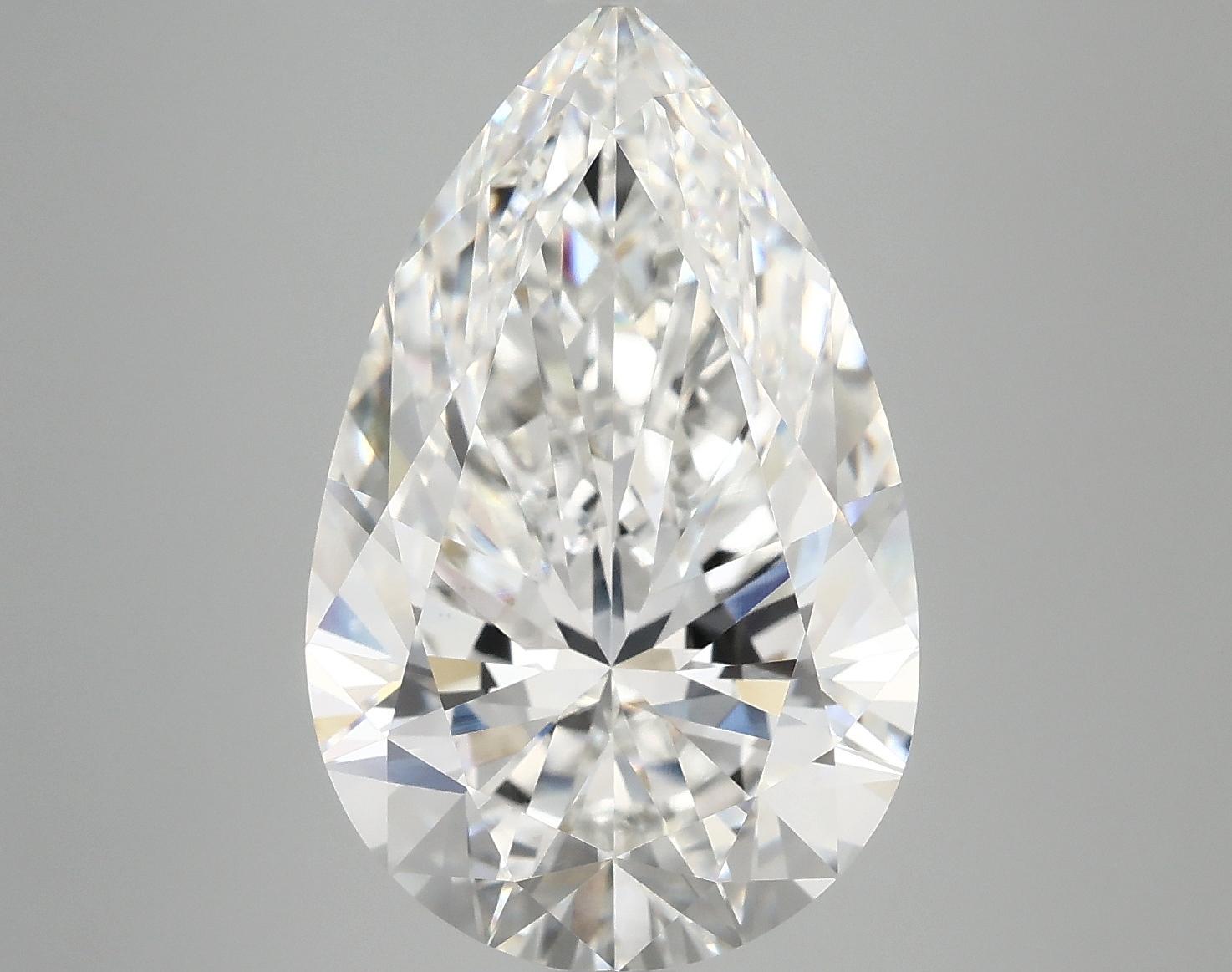 7.26 Carat Pear Shaped Ideal Cut VVS2 IGI Certified Lab Grown Diamond