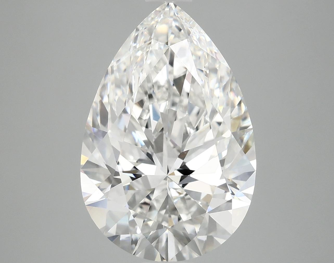 5.07 Carat Pear Shaped Excellent Cut VVS2 IGI Certified Lab Grown Diamond