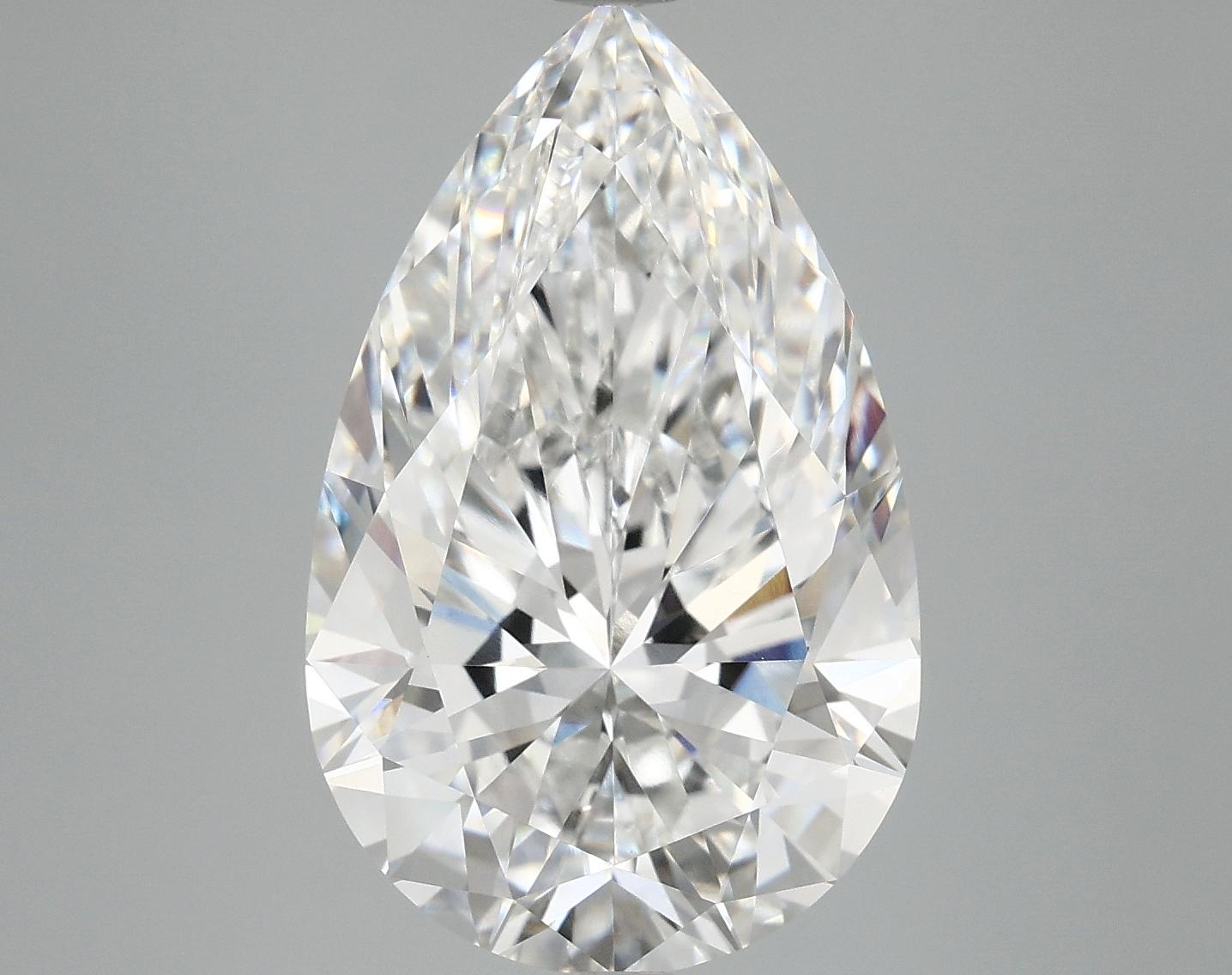 7.18 Carat Pear Shaped Ideal Cut VVS2 IGI Certified Lab Grown Diamond