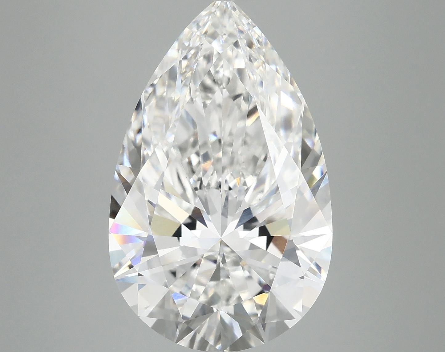 6.88 Carat Pear Shaped Ideal Cut VVS2 IGI Certified Lab Grown Diamond