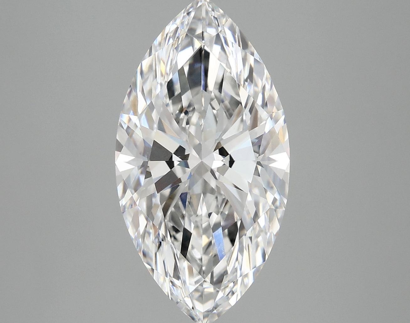 4.01 Carat Marquise Shaped Excellent Cut VVS2 IGI Certified Lab Grown Diamond