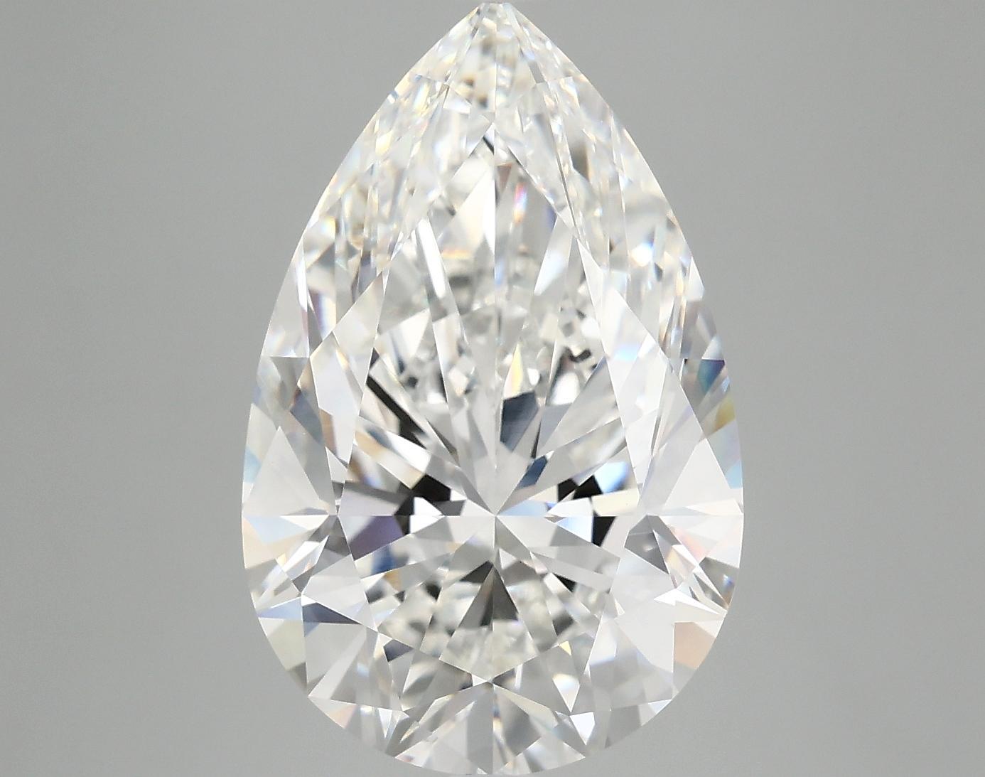 7.02 Carat Pear Shaped Ideal Cut VVS2 IGI Certified Lab Grown Diamond