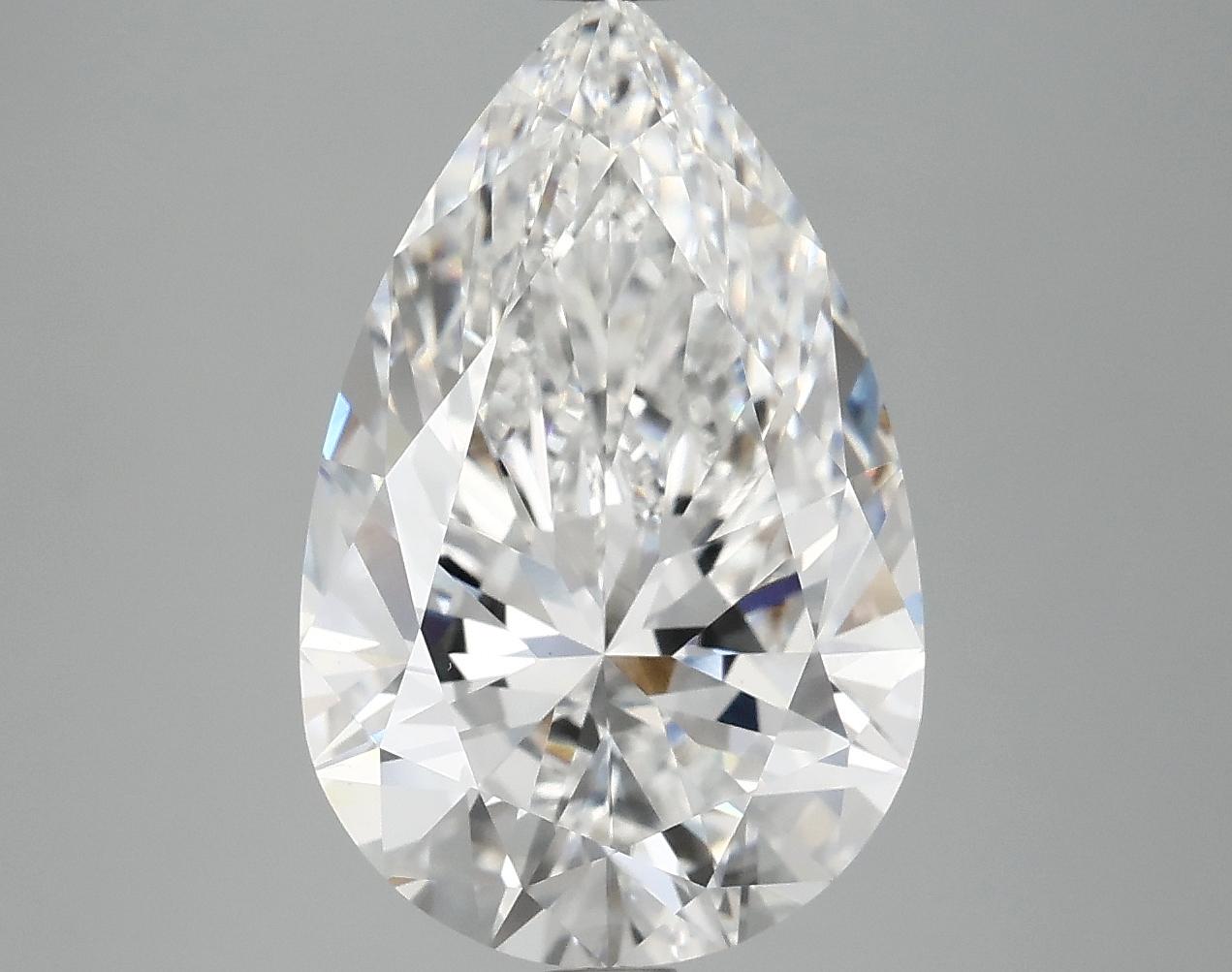5.04 Carat Pear Shaped Ideal Cut VS1 IGI Certified Lab Grown Diamond