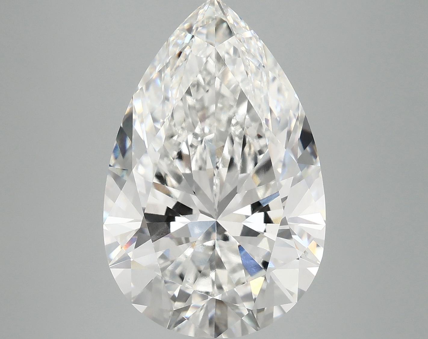7.34 Carat Pear Shaped Excellent Cut VVS2 IGI Certified Lab Grown Diamond