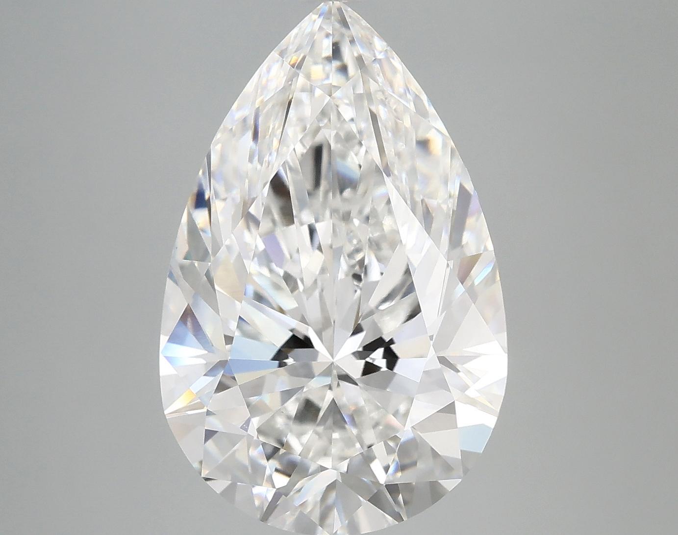 7.14 Carat Pear Shaped Ideal Cut VVS2 IGI Certified Lab Grown Diamond