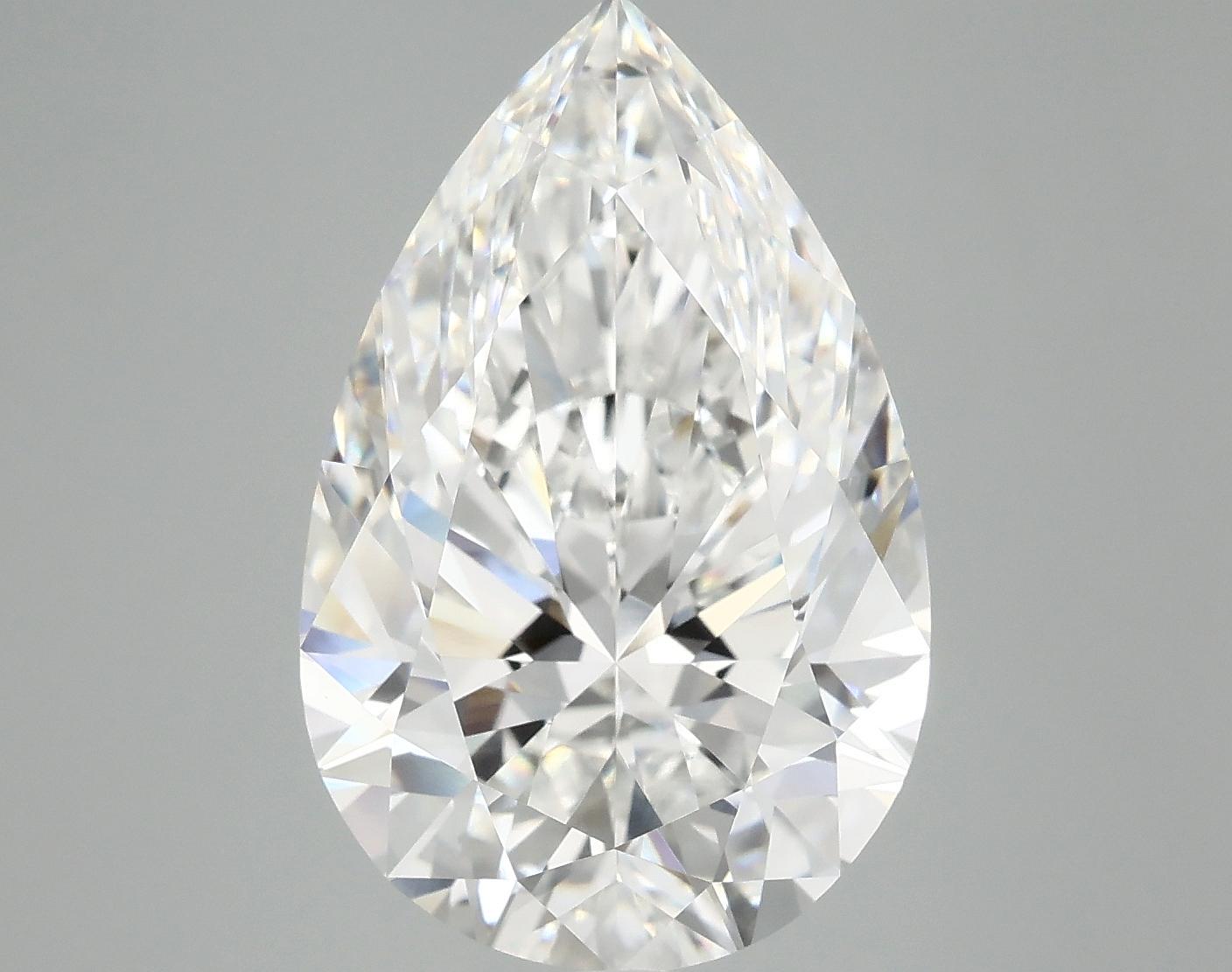 7.16 Carat Pear Shaped Ideal Cut VVS2 IGI Certified Lab Grown Diamond