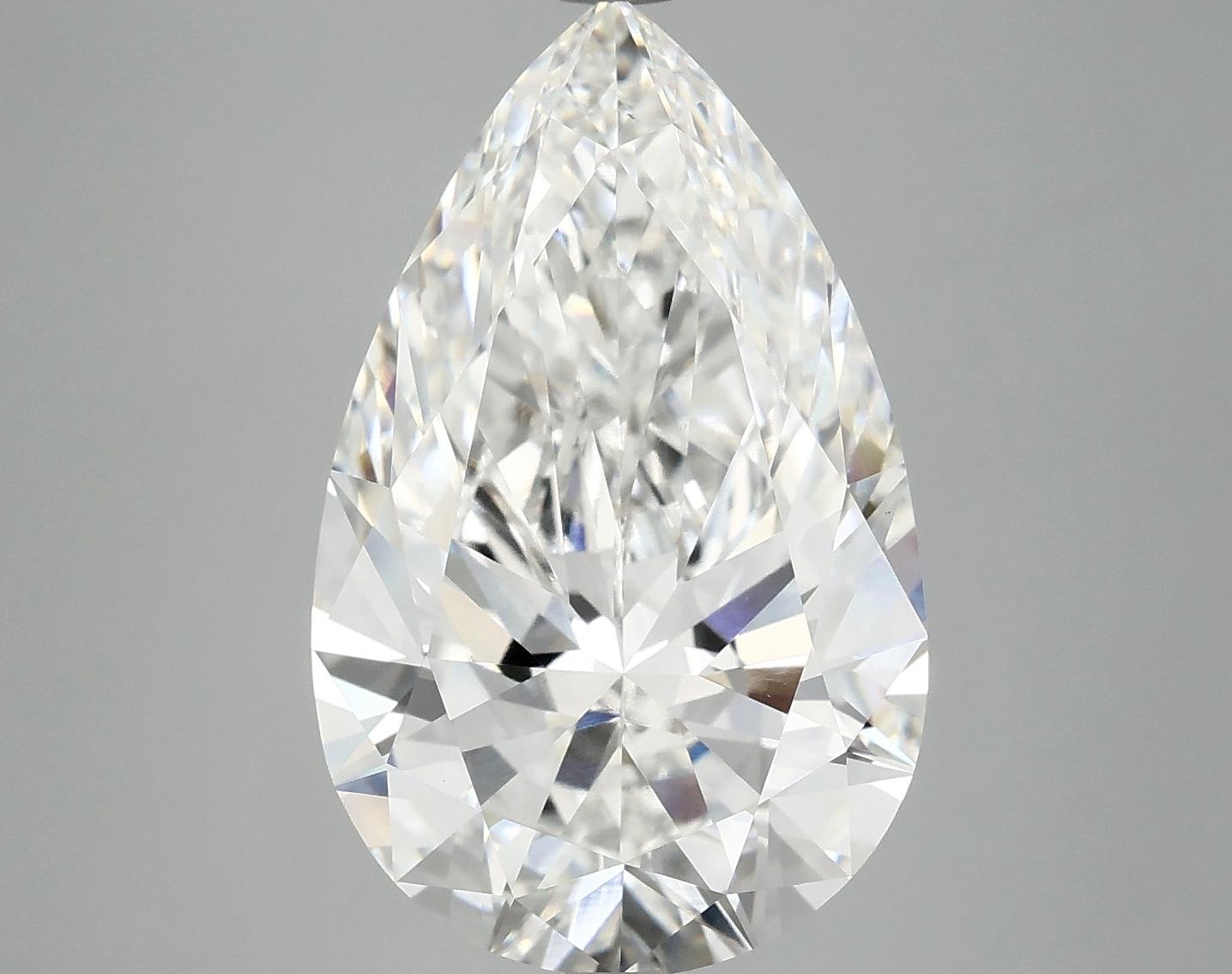 7.02 Carat Pear Shaped Ideal Cut VVS2 IGI Certified Lab Grown Diamond