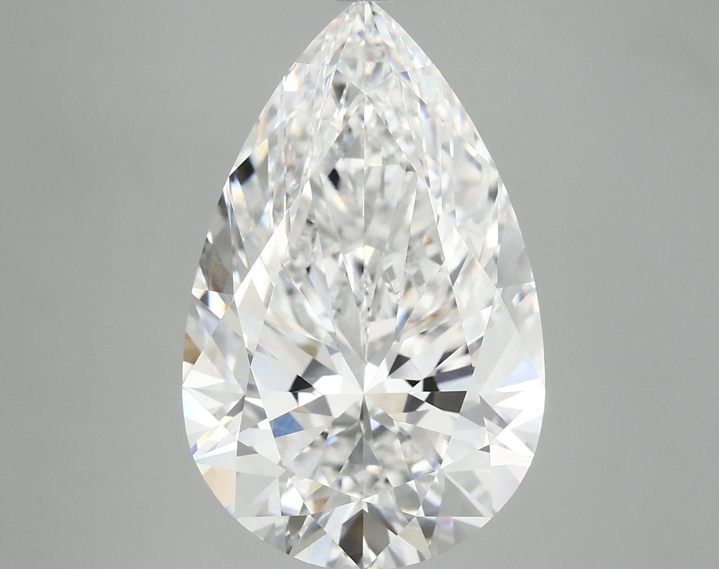 7.77 Carat Pear Shaped Ideal Cut VVS2 IGI Certified Lab Grown Diamond