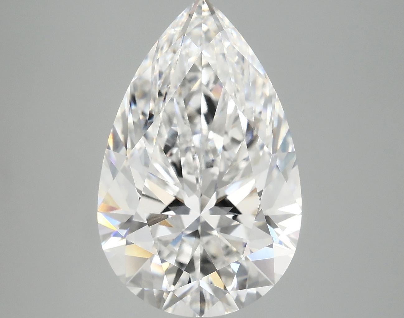 5.62 Carat Pear Shaped Ideal Cut VVS2 IGI Certified Lab Grown Diamond