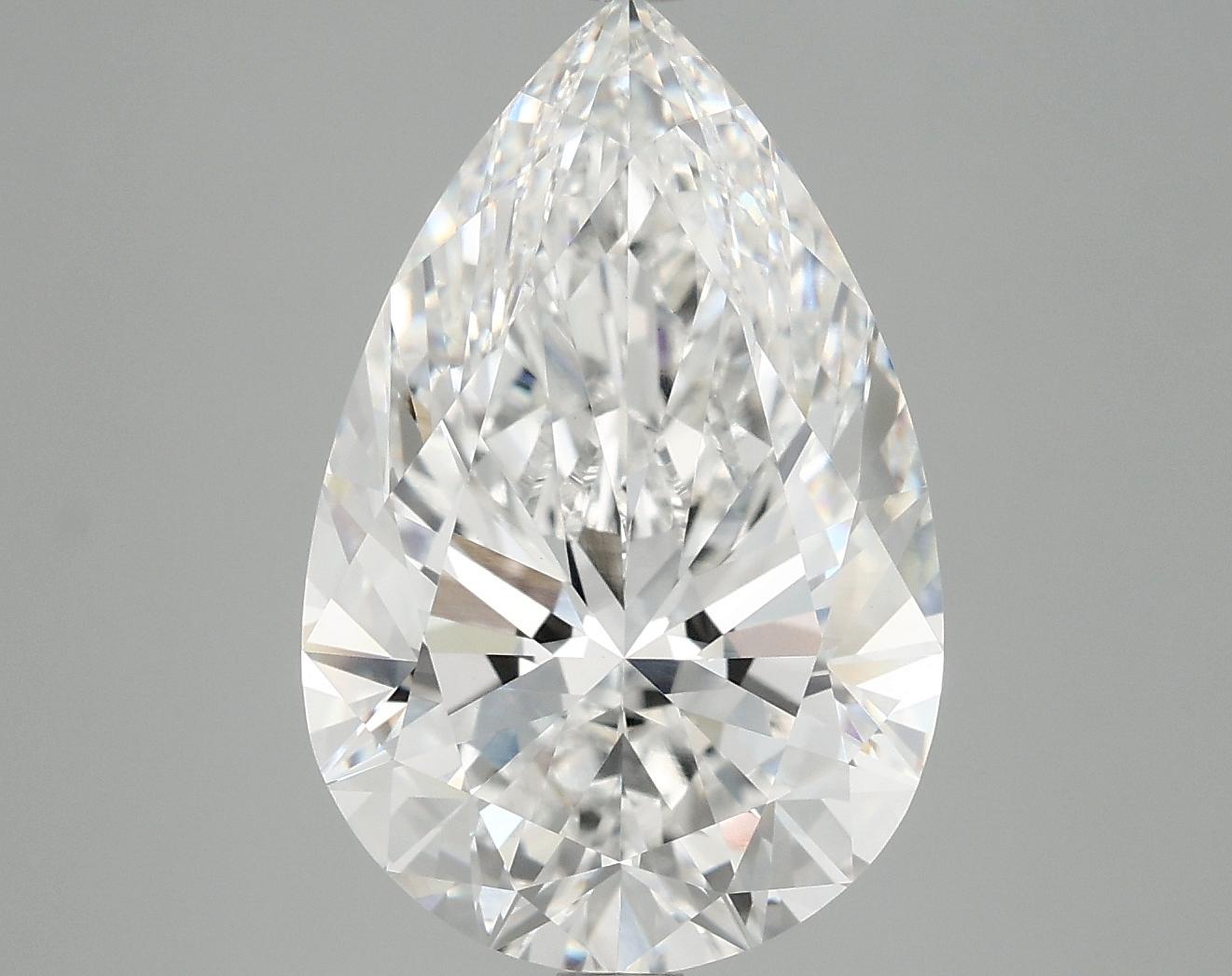 6.15 Carat Pear Shaped Excellent Cut VVS2 IGI Certified Lab Grown Diamond