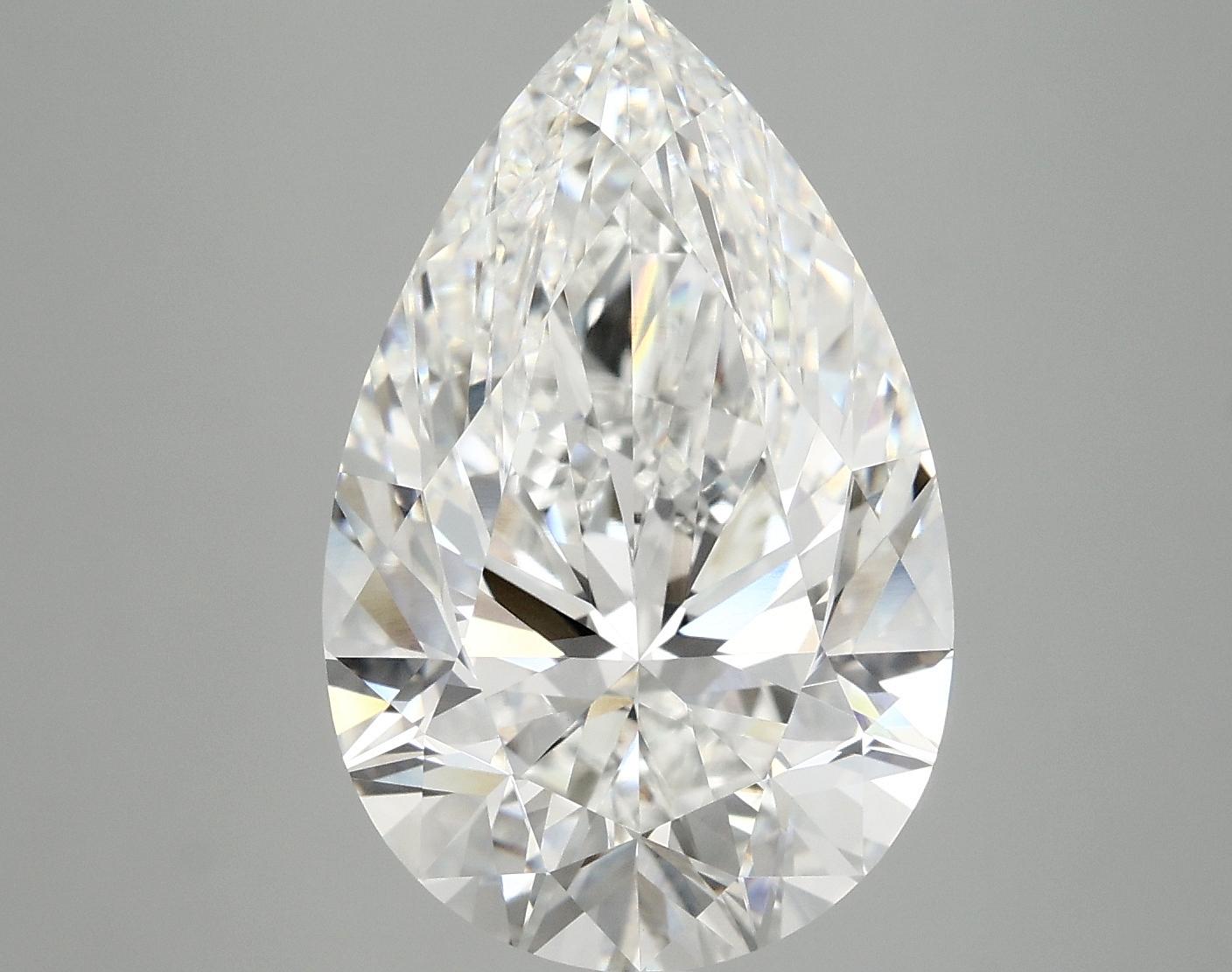 7.0 Carat Pear Shaped Ideal Cut VVS2 IGI Certified Lab Grown Diamond