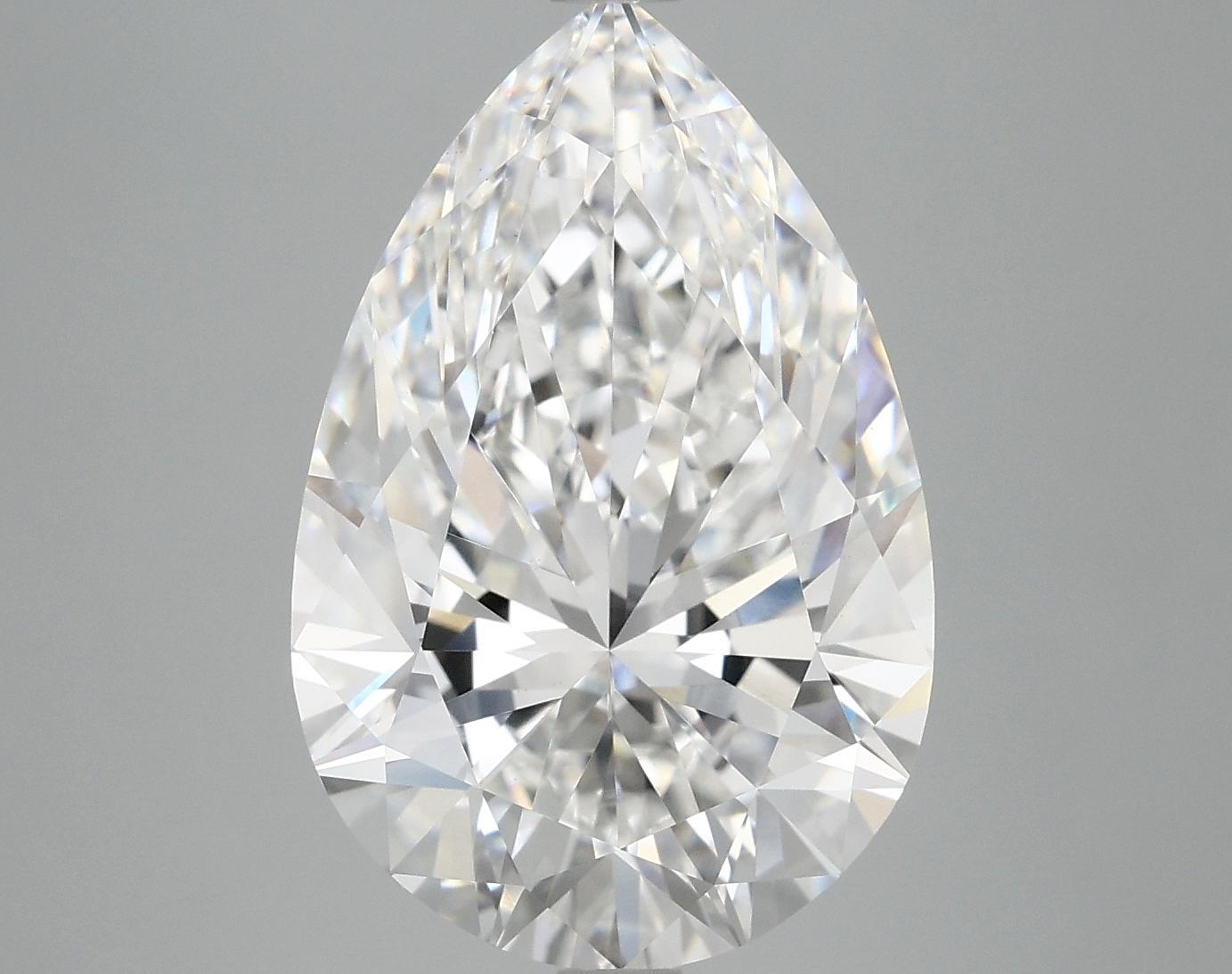 7.01 Carat Pear Shaped Excellent Cut VVS2 IGI Certified Lab Grown Diamond