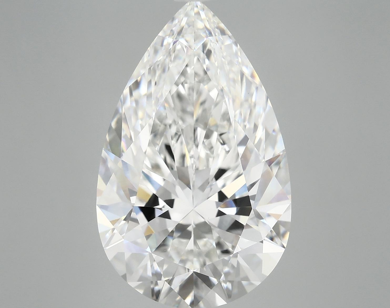 7.03 Carat Pear Shaped Ideal Cut VVS2 IGI Certified Lab Grown Diamond