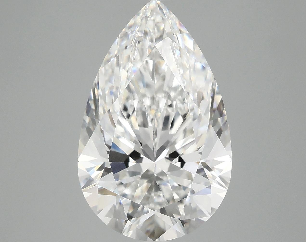 5.06 Carat Pear Shaped Ideal Cut VVS2 IGI Certified Lab Grown Diamond
