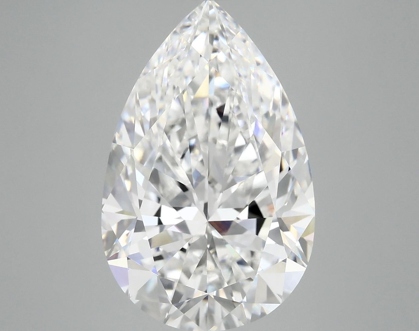 6.18 Carat Pear Shaped Ideal Cut VVS2 IGI Certified Lab Grown Diamond