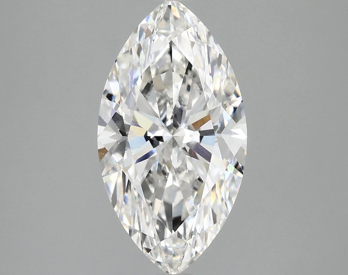 2.55 Carat Marquise Shaped Excellent Cut VVS2 IGI Certified Lab Grown Diamond