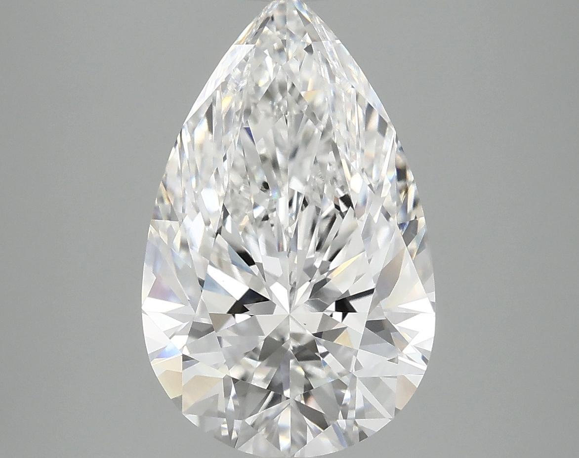 4.05 Carat Pear Shaped Ideal Cut VVS2 IGI Certified Lab Grown Diamond
