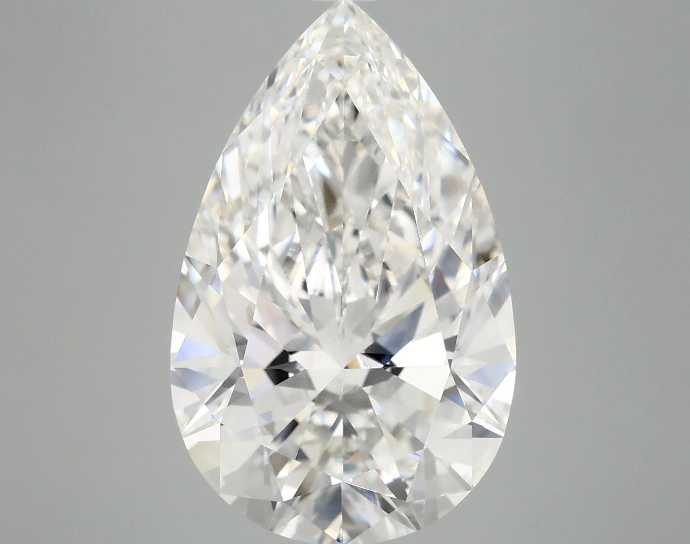 7.04 Carat Pear Shaped Ideal Cut VVS2 IGI Certified Lab Grown Diamond