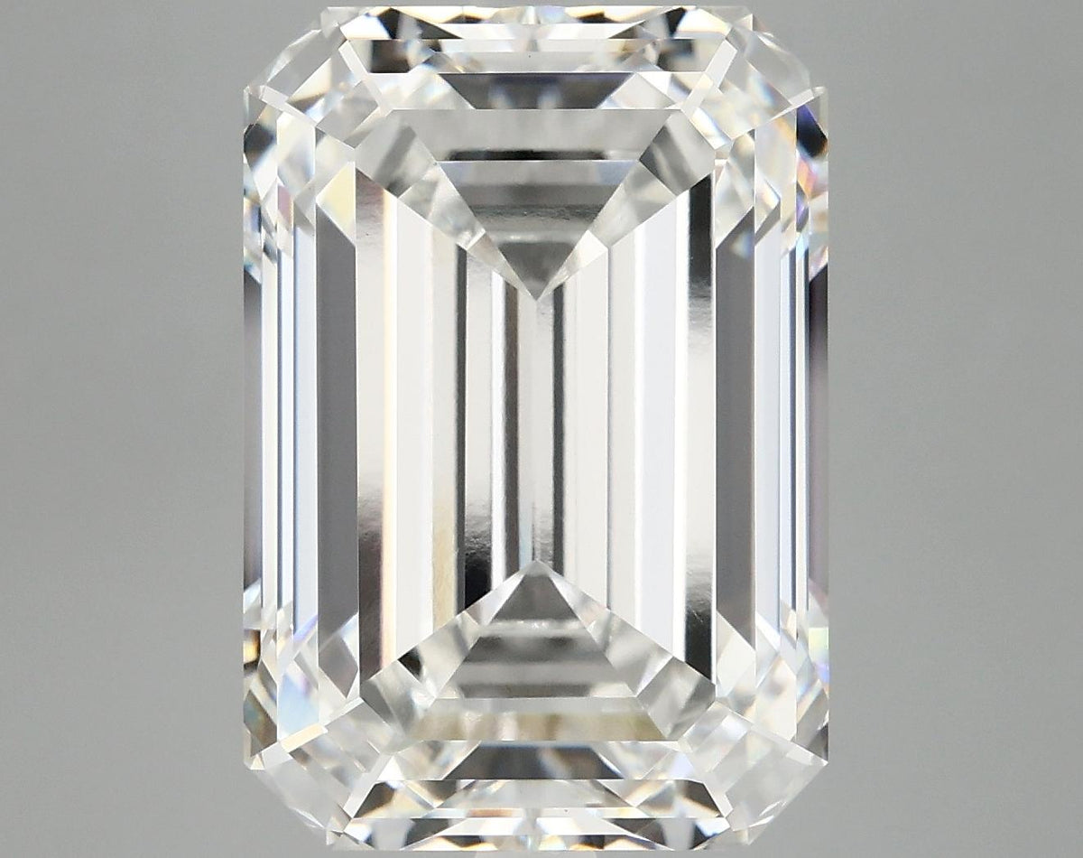 12.53 Carat Emerald Shaped Ideal Cut VVS2 IGI Certified Lab Grown Diamond