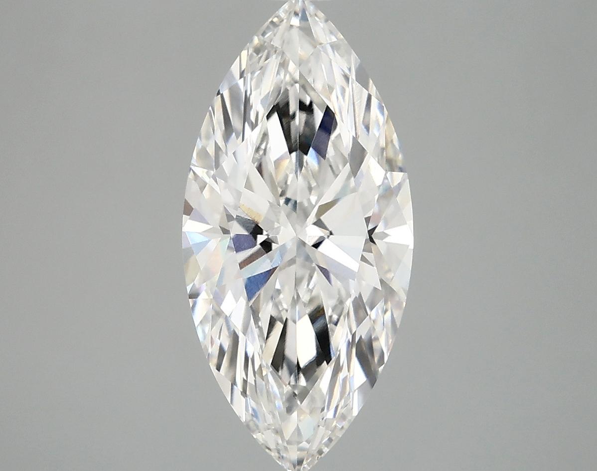 2.55 Carat Marquise Shaped Excellent Cut VVS2 IGI Certified Lab Grown Diamond