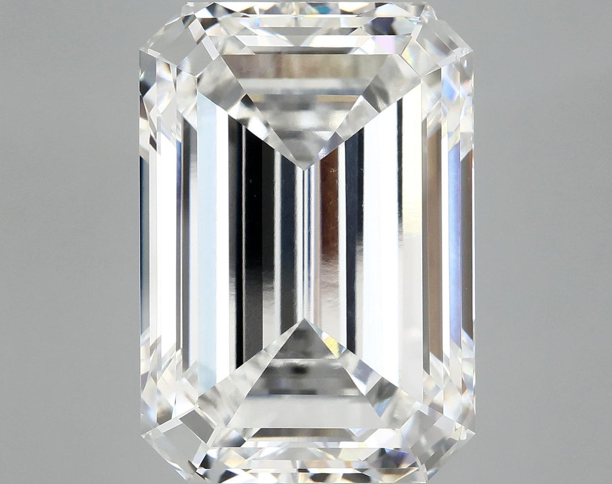 14.75 Carat Emerald Shaped Ideal Cut VVS2 IGI Certified Lab Grown Diamond