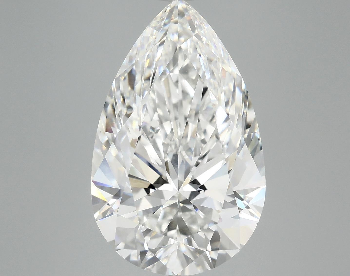 7.48 Carat Pear Shaped Ideal Cut VVS2 IGI Certified Lab Grown Diamond