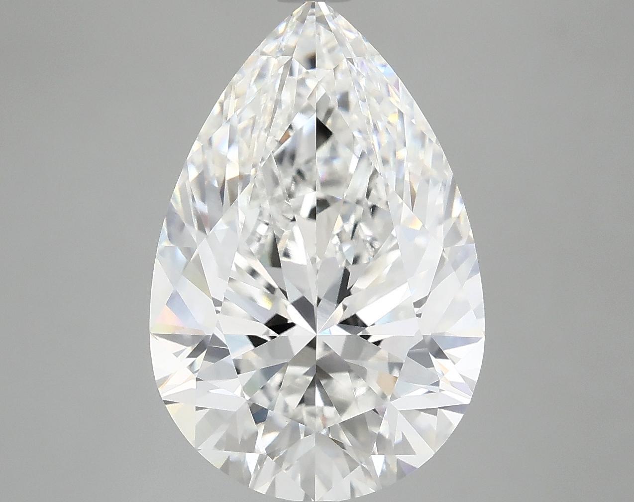 6.16 Carat Pear Shaped Excellent Cut VVS2 IGI Certified Lab Grown Diamond