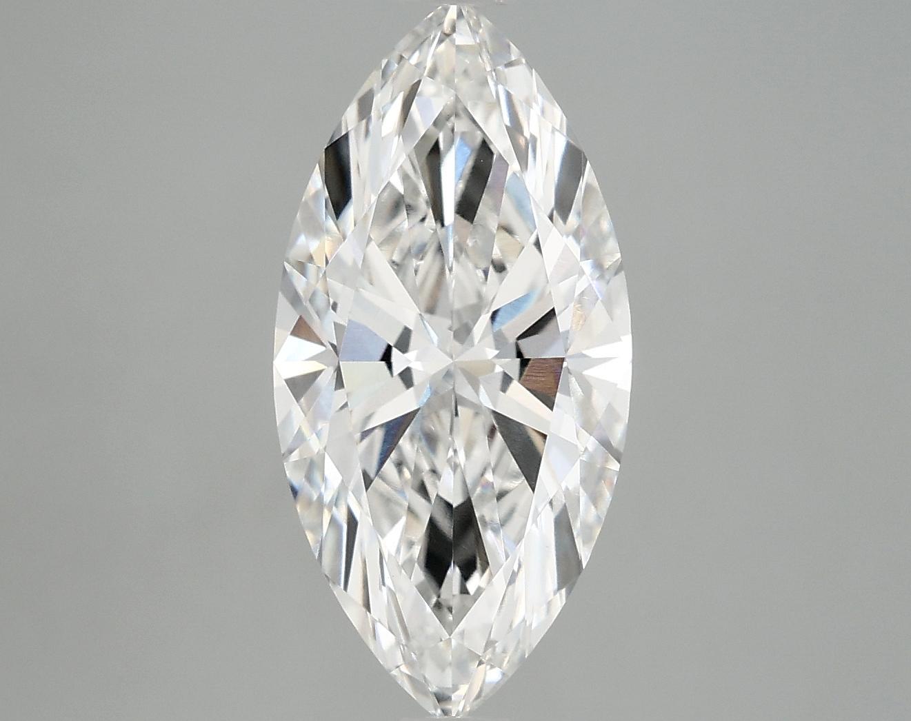 3.29 Carat Marquise Shaped Ideal Cut VVS2 IGI Certified Lab Grown Diamond
