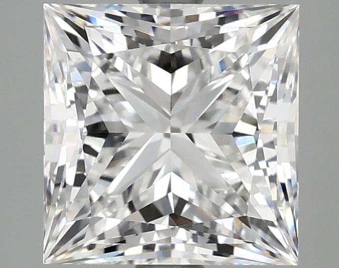 2.84 Carat Princess Shaped Ideal Cut VVS2 IGI Certified Lab Grown Diamond