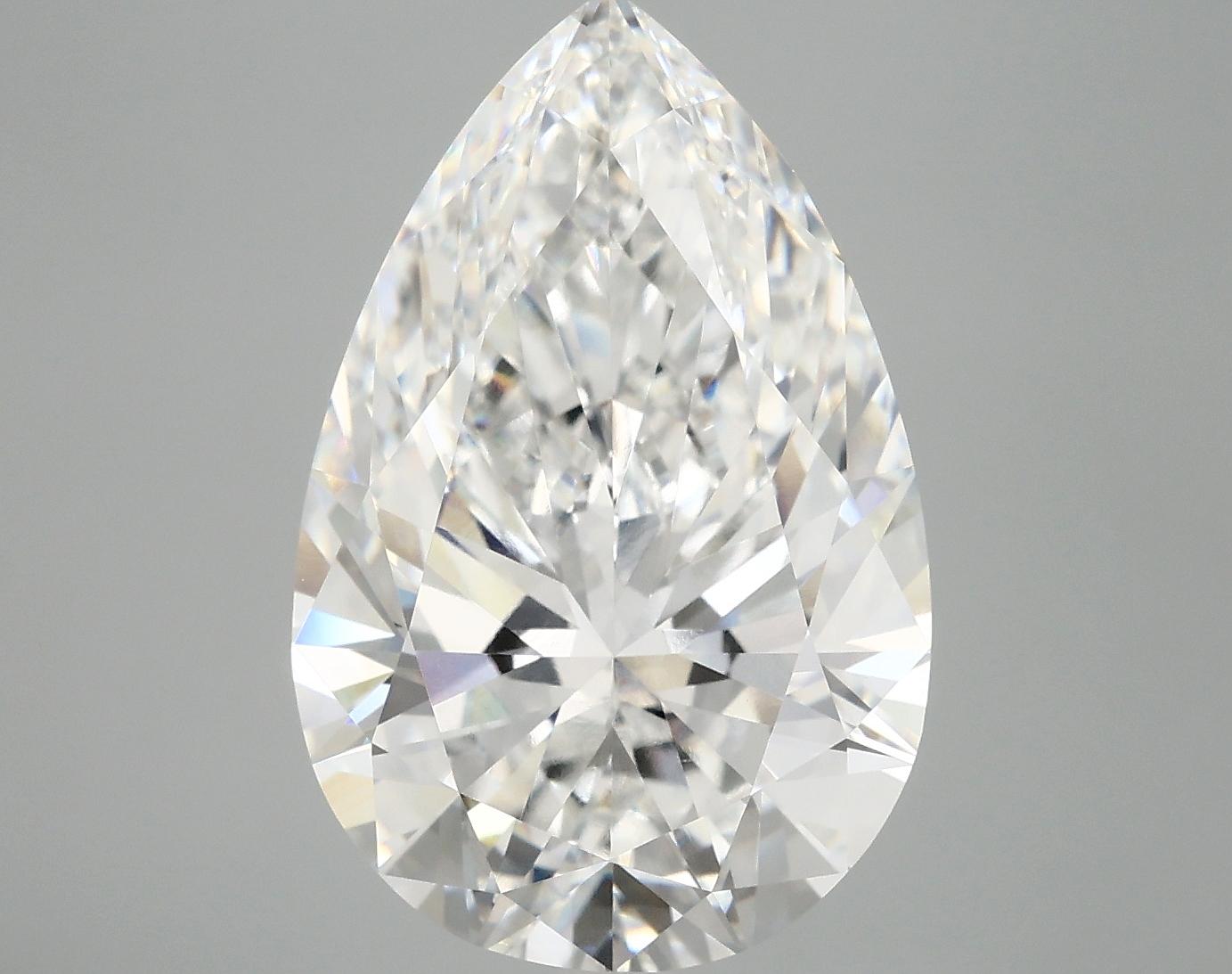 7.41 Carat Pear Shaped Excellent Cut VVS2 IGI Certified Lab Grown Diamond