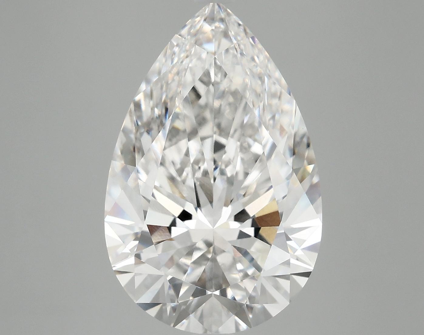 7.18 Carat Pear Shaped Excellent Cut VVS2 IGI Certified Lab Grown Diamond