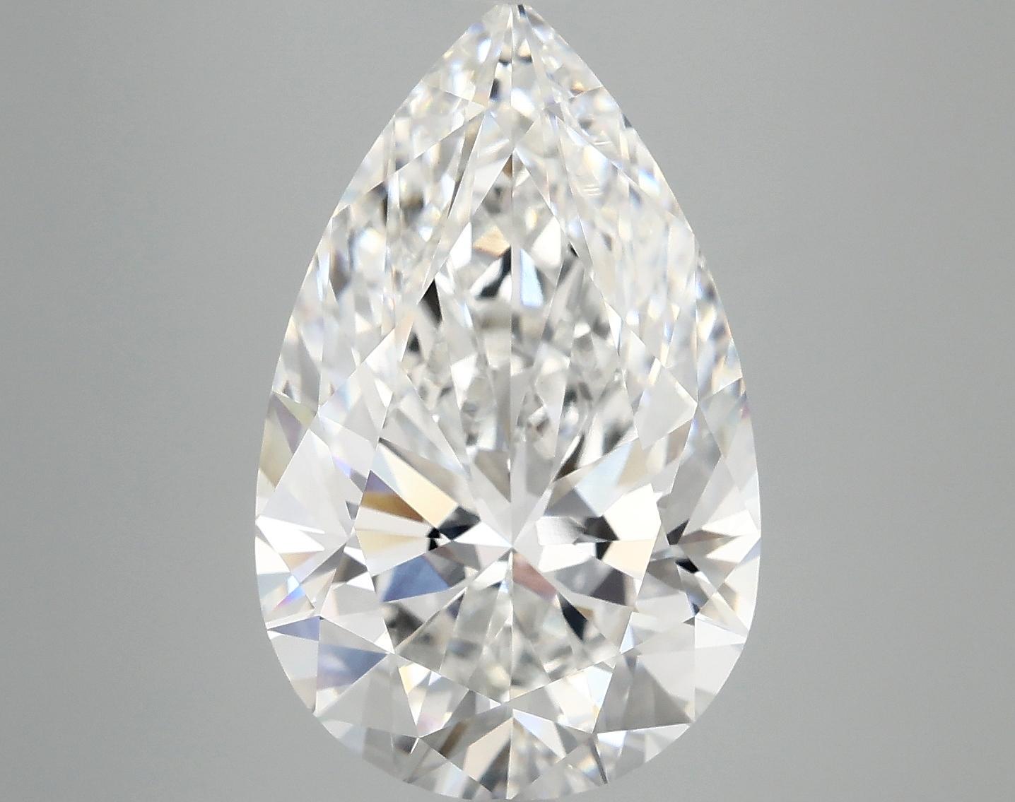 7.32 Carat Pear Shaped Ideal Cut VVS2 IGI Certified Lab Grown Diamond