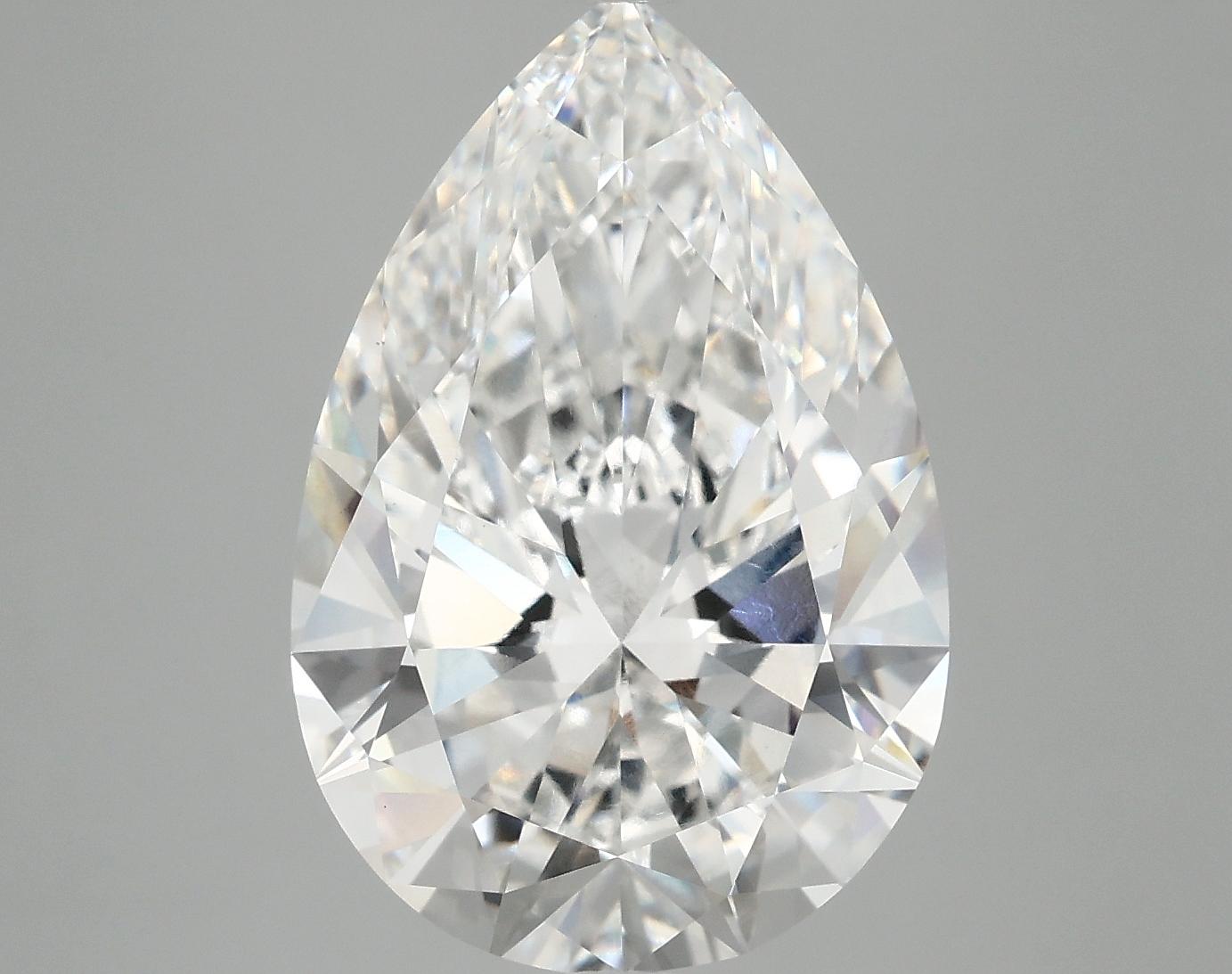 7.16 Carat Pear Shaped Excellent Cut VVS2 IGI Certified Lab Grown Diamond