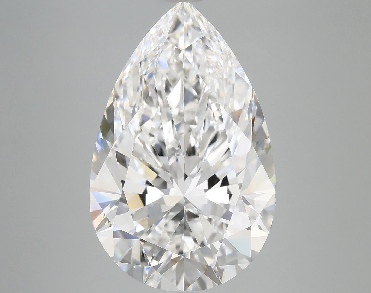 7.39 Carat Pear Shaped Ideal Cut VVS2 IGI Certified Lab Grown Diamond